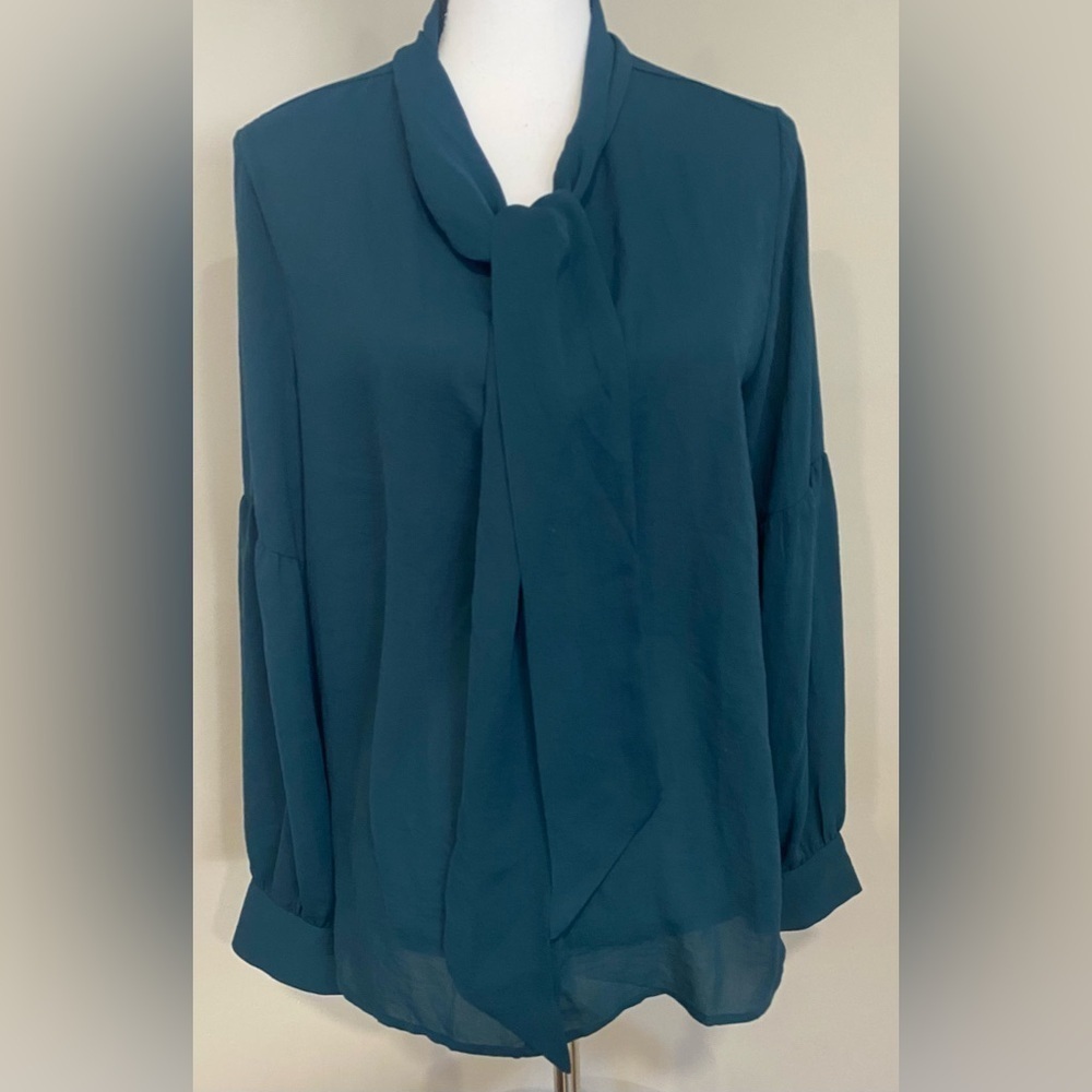 Loft Tie Neck Blouse